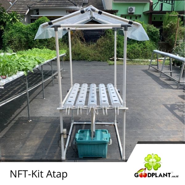 NFT Kit Gully Datar Plus Atap 1m - GOODPLANT | Toko dan Kebun Hidroponik | 0822 2727 3232