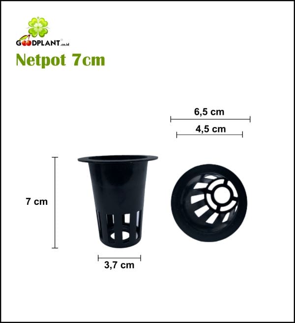 Netpot 7cm Hitam - GOODPLANT | Toko dan Kebun Hidroponik | 0822 2727 3232
