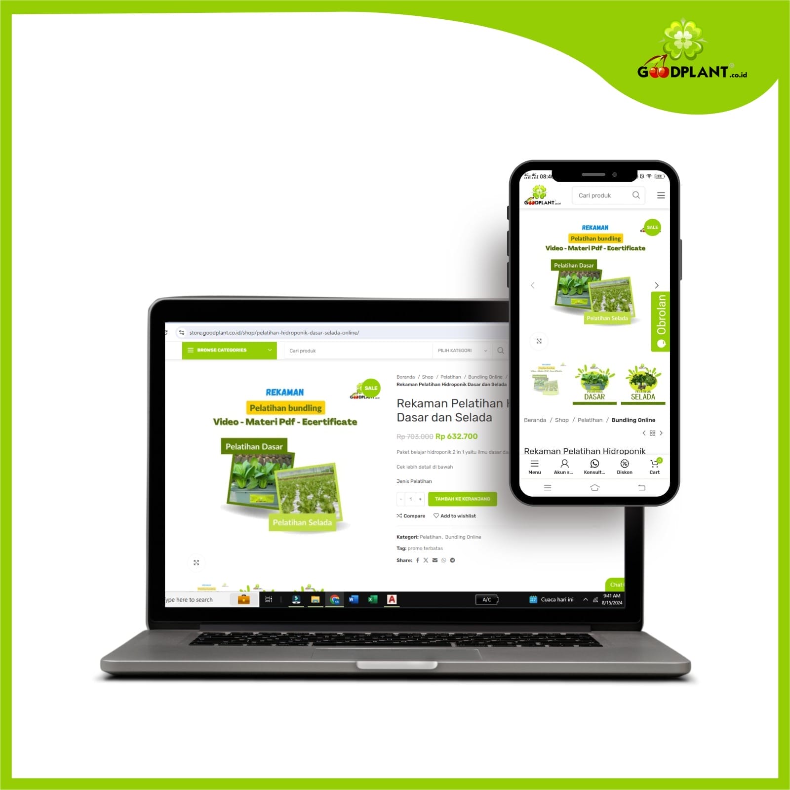 Reaman Dasar Selada Rekaman Pelatihan Hidroponik Dasar dan Sayuran - Gambar 1