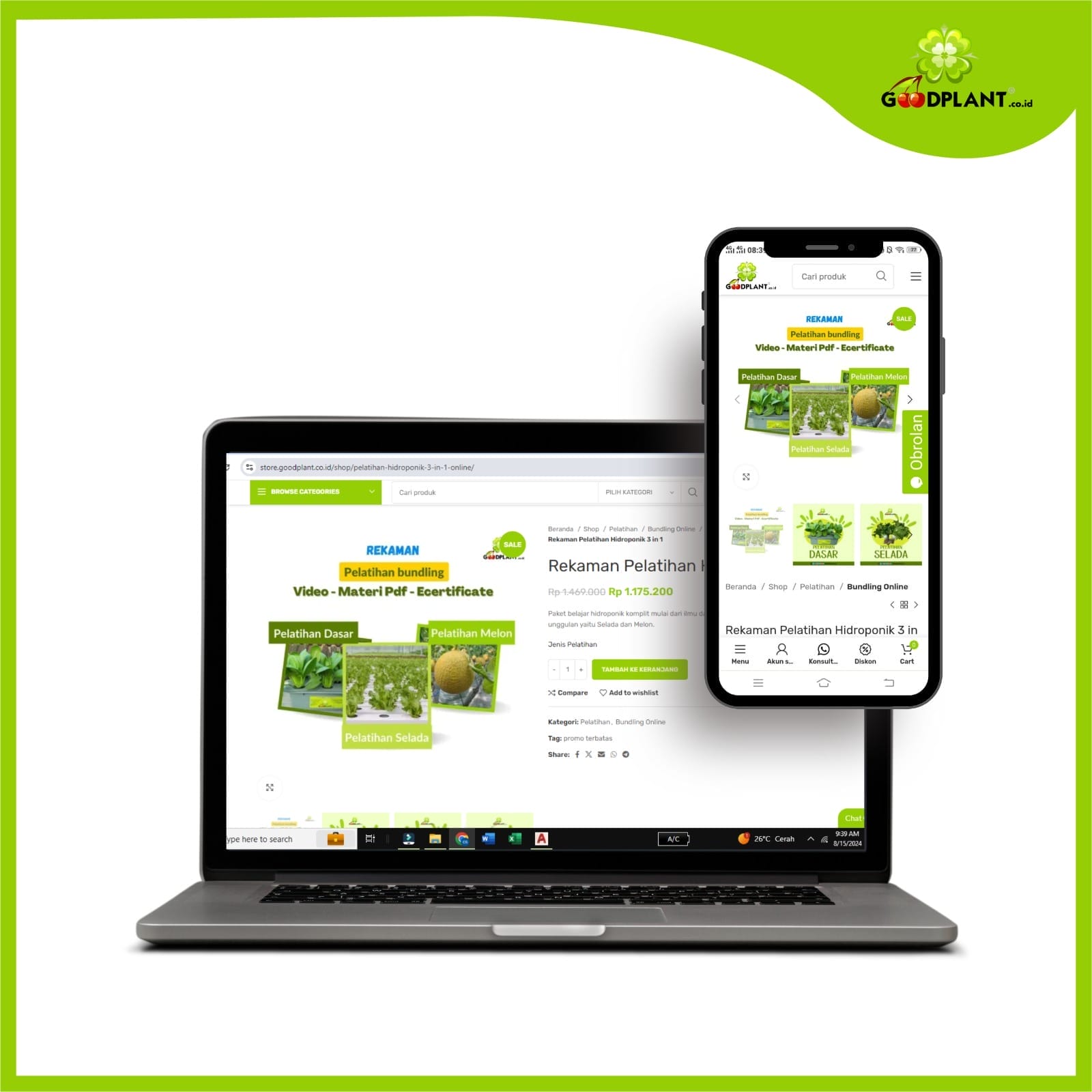 Rekaman Dasar Melon Selada Rekaman Pelatihan Hidroponik 3 in 1 - Gambar 1